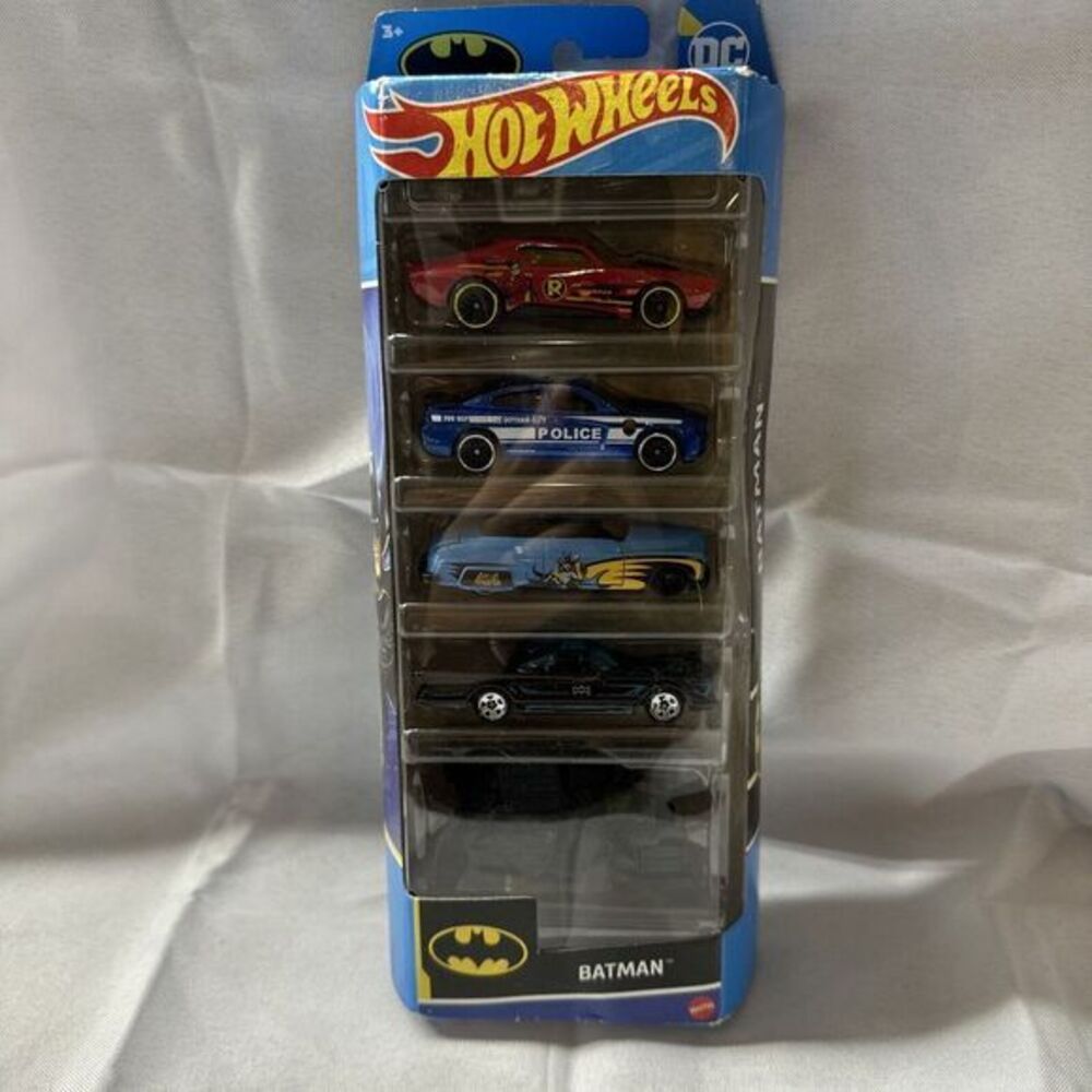 HOT WHEELS Batman - 5 Pack Hly68 Dodge Charger 1966 Batmobile The Bat (SEALED)